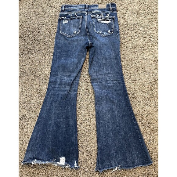 BKE Jeans Womens 26x29.5 Parker Universal Fit High Rise Super Flare Distressed - Picture 12 of 16